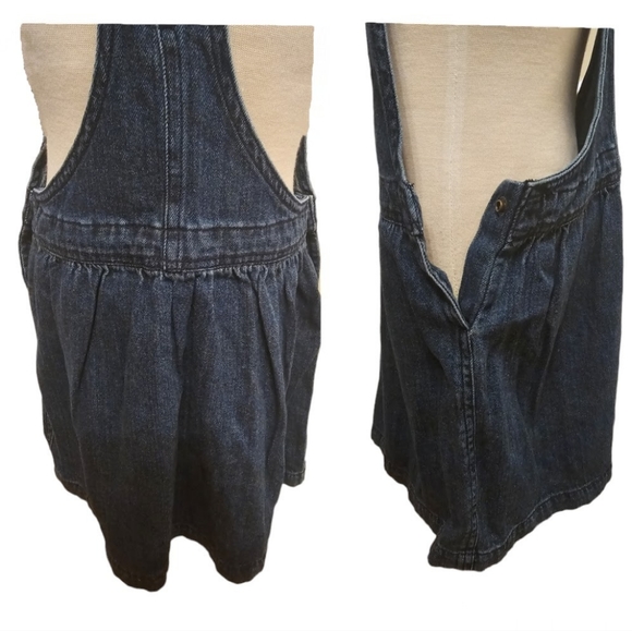 EUC | Chaps | Girl | Overalls Denim Blue Jean Dress Adjustable Straps | Size: 6 - Picture 11 of 16